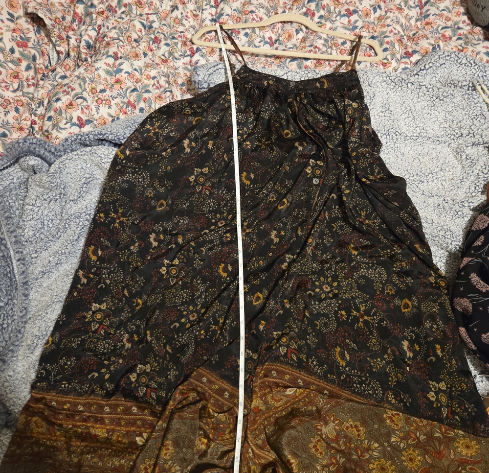 Bohemian Floral Wide-Leg Jumpsuit in Black and Olive - Picture 9 of 11